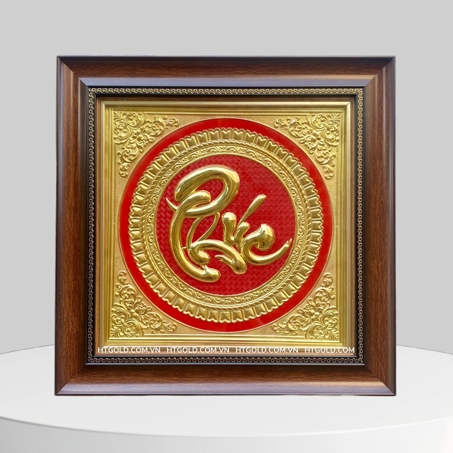 TRANH CHỮ PHÚC BẰNG ĐỒNG (40cm x 40cm)