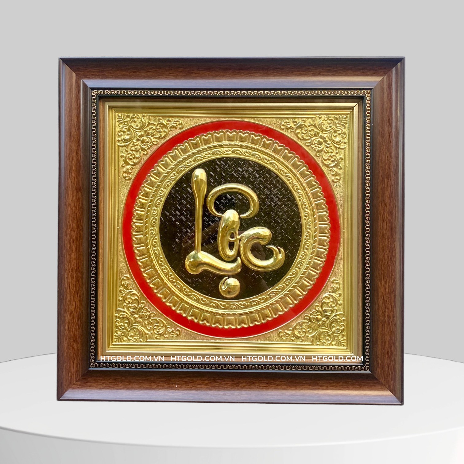 TRANH CHỮ LỘC BẰNG ĐỒNG (40cm x 40cm)