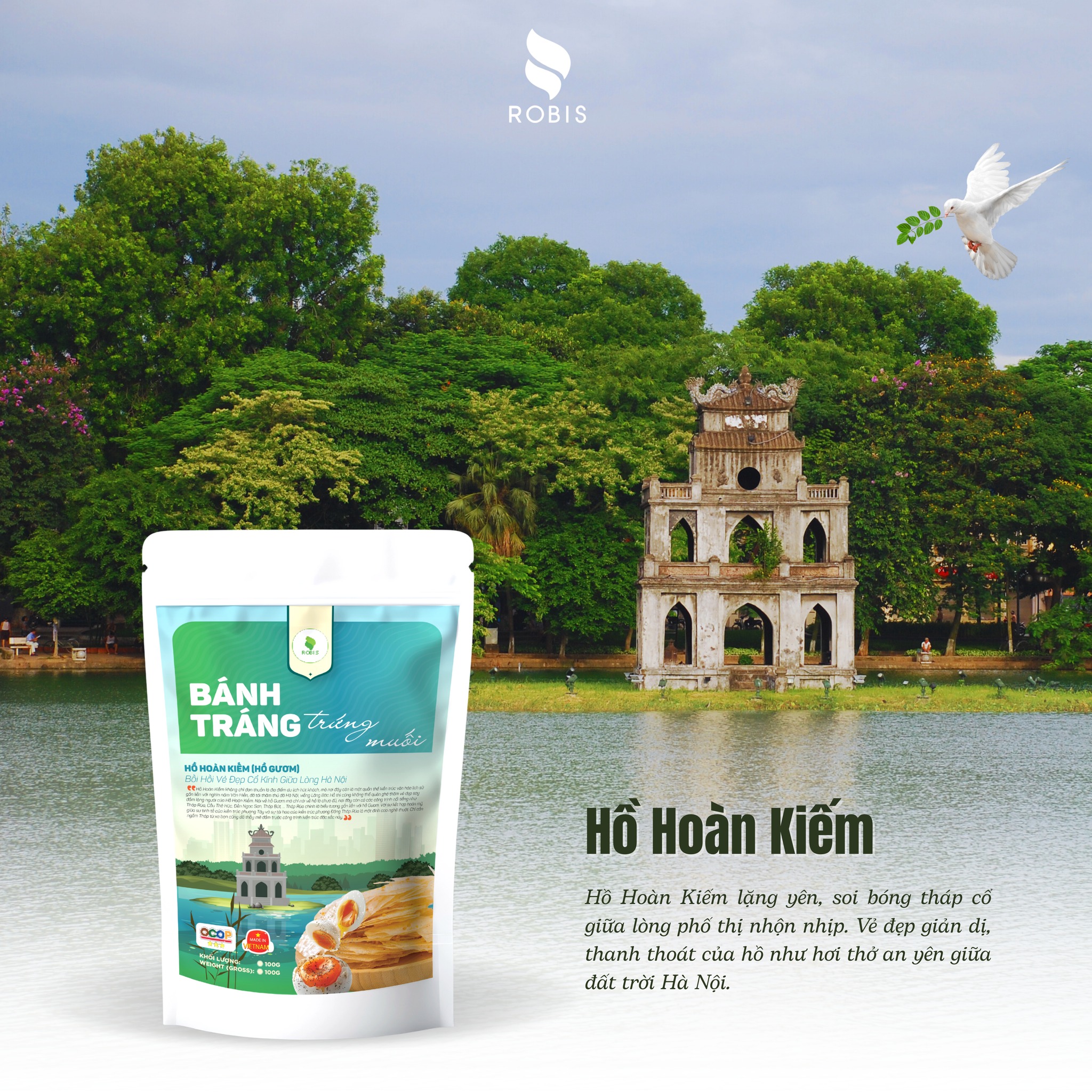 Bánh tráng trứng muối - Hồ Hoàn Kiếm