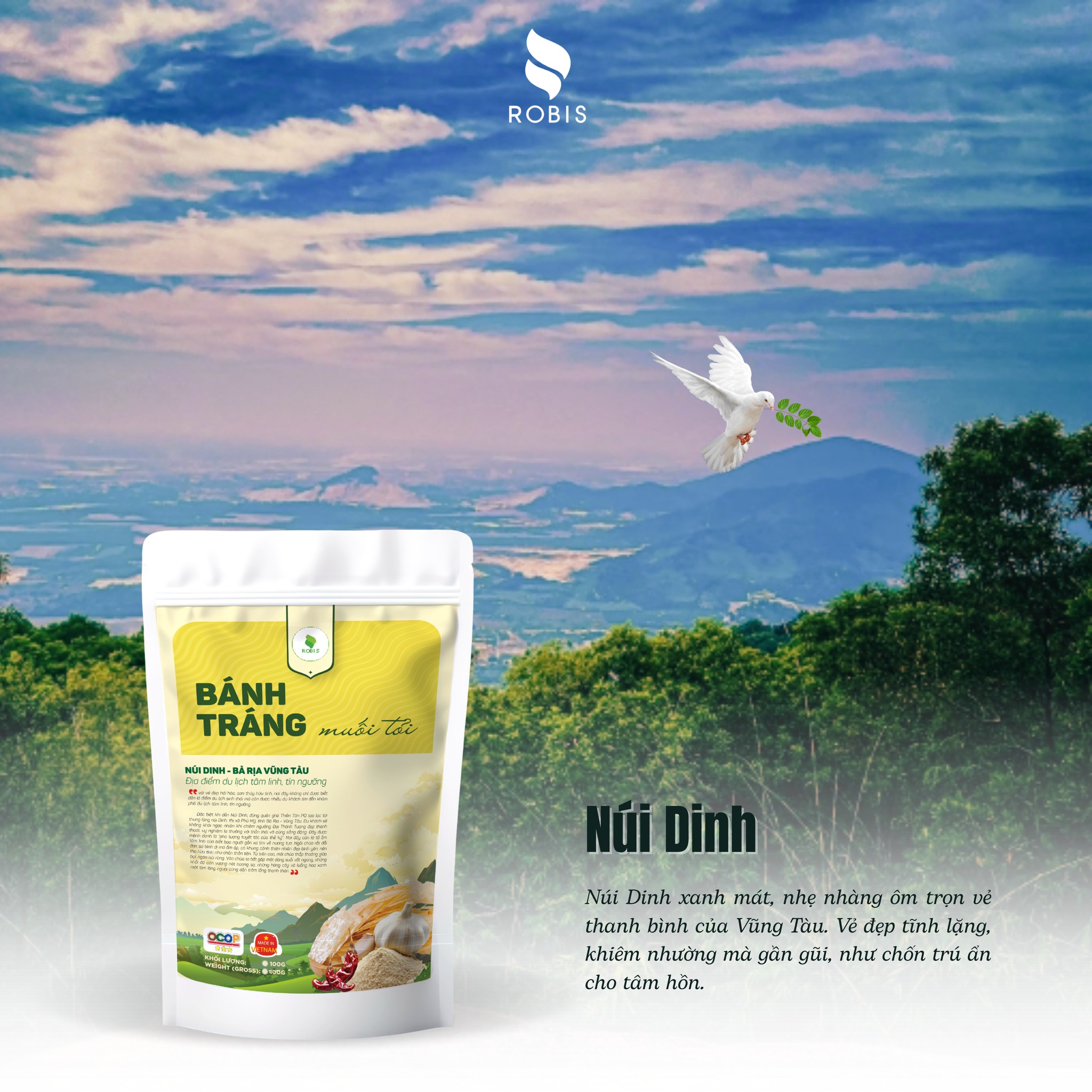 Bánh tráng muối tỏi - Núi Dinh Vũng Tàu