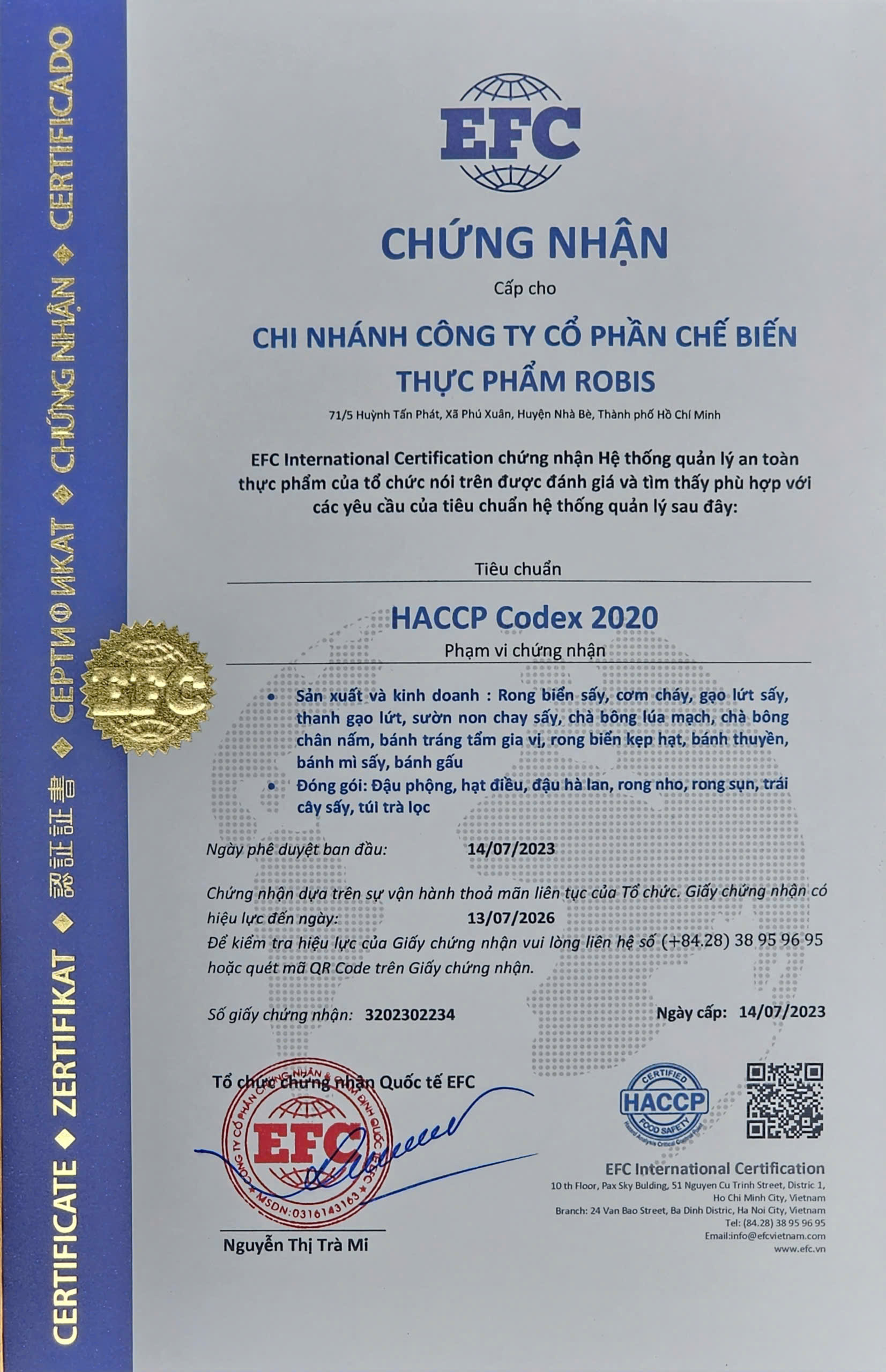 Chứng nhận