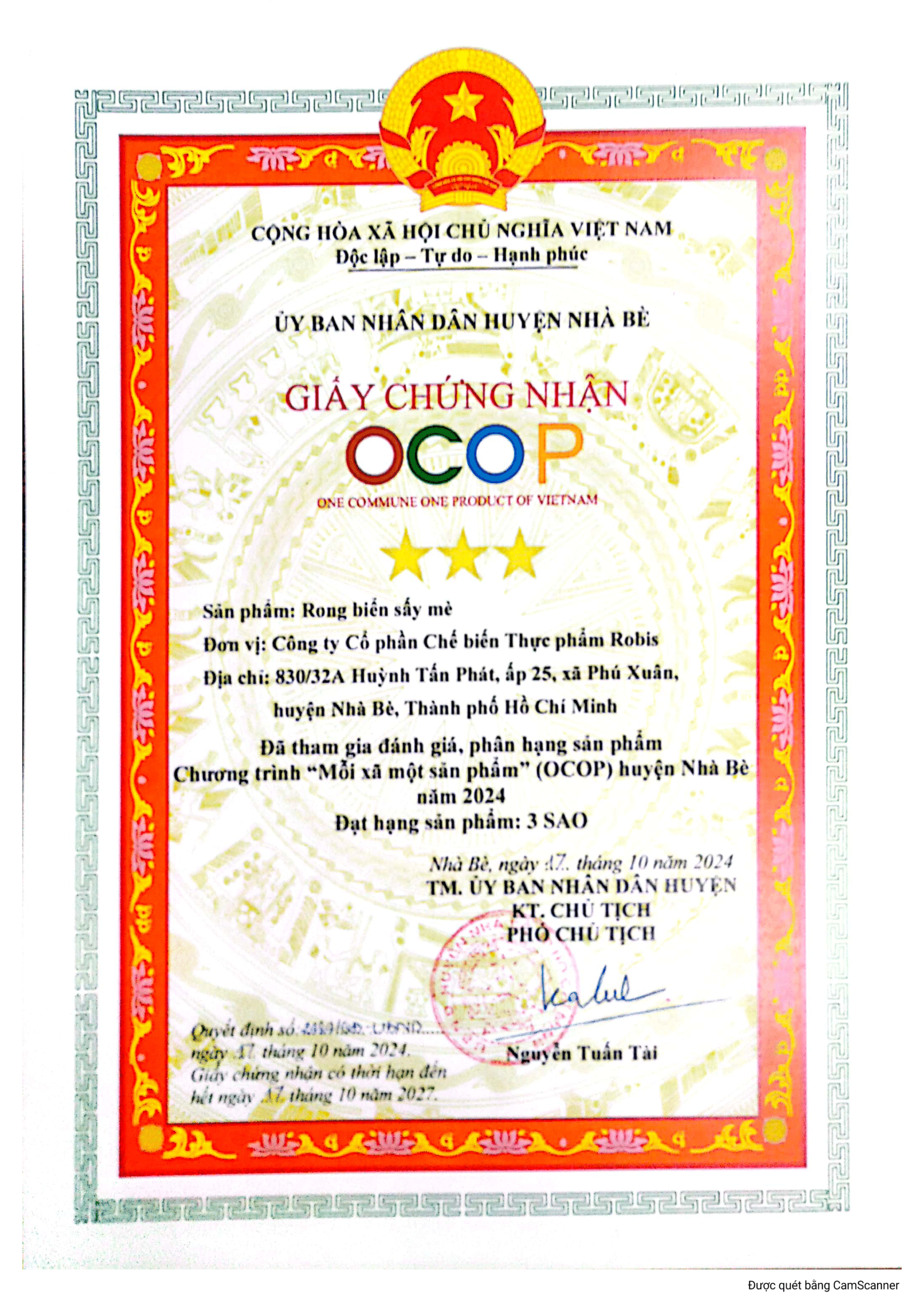 Giấy chứng nhận số 4