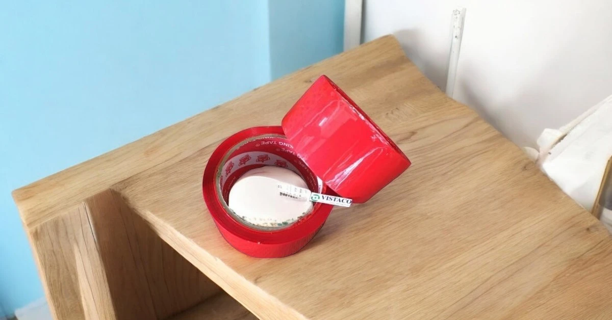 Băng keo màu đỏ 4.8cm 80Y 43mic