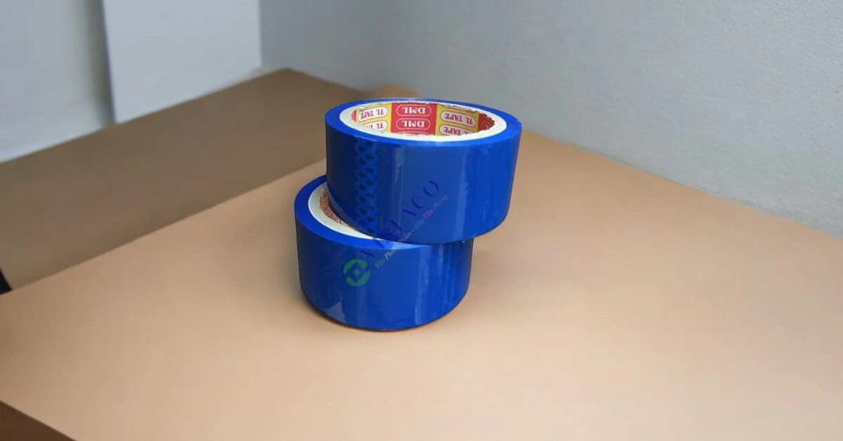 Băng keo màu xanh dương 4.8cm 80Y 43mic