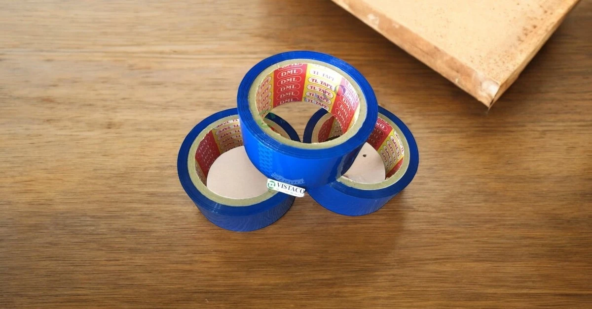 Băng keo màu xanh dương 4.8cm 80Y 43mic