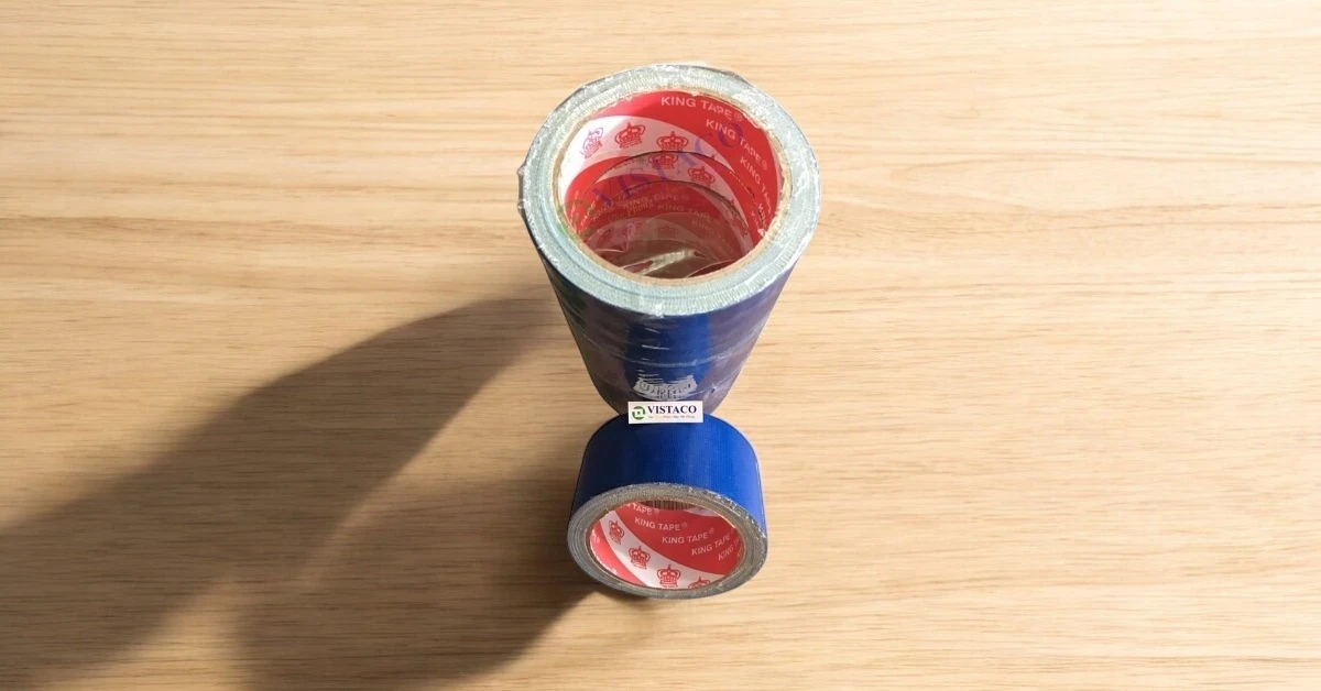 Băng keo vải 4,8cm 10mét xanh dương
