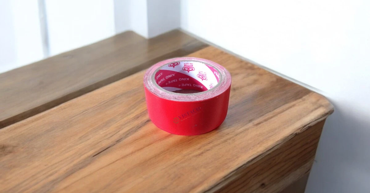 Băng keo vải 4,8cm 10mét đỏ