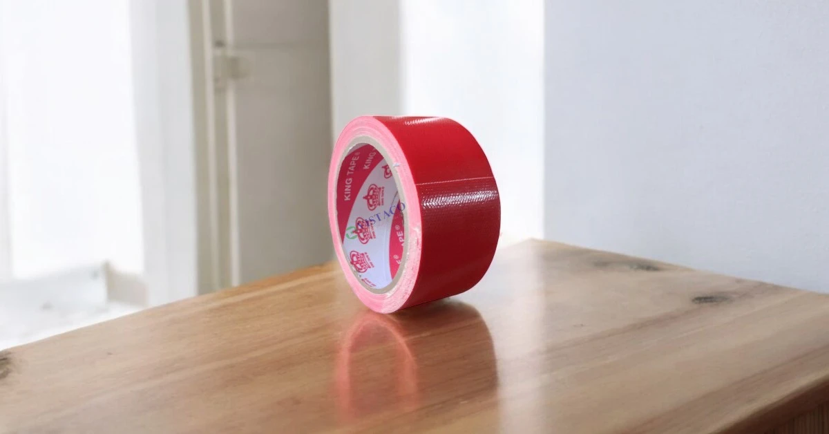 Băng keo vải 4,8cm 10mét đỏ