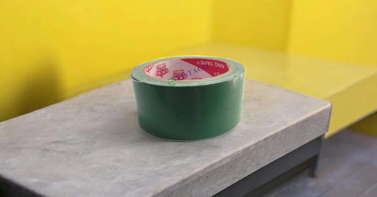 Băng keo vải 4,8cm 10 mét xanh lá