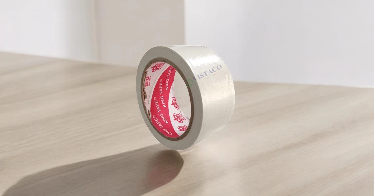 Băng keo vải 4,8cm 10mét trắng
