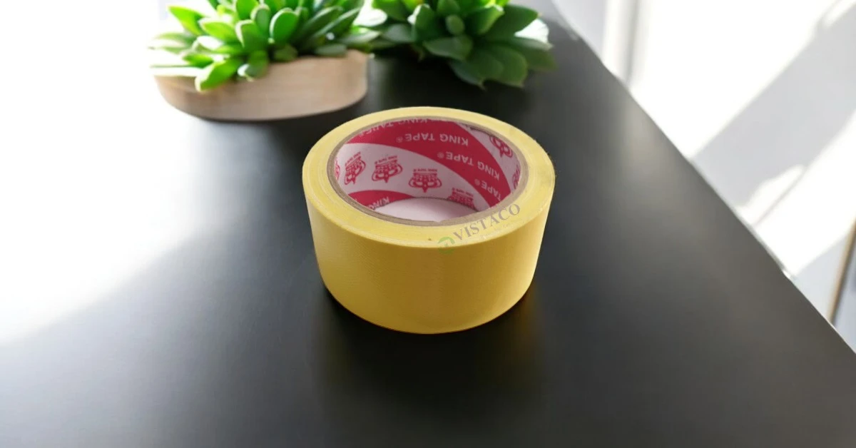 Băng keo vải 4,8cm 10mét vàng