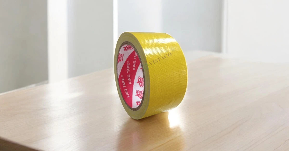 Băng keo vải 4,8cm 10mét vàng