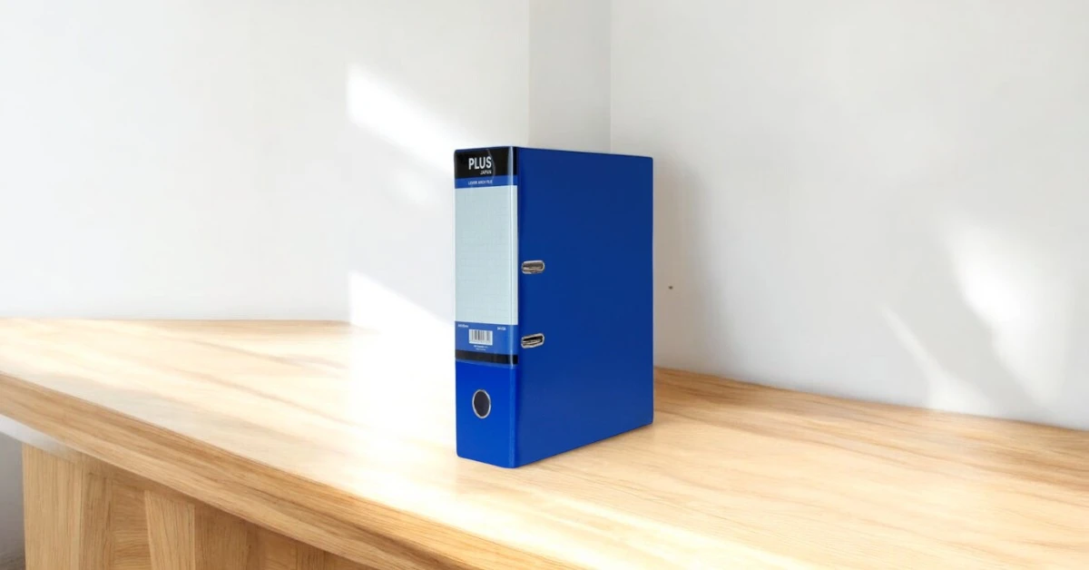 Bìa còng bật Plus A4 9cm