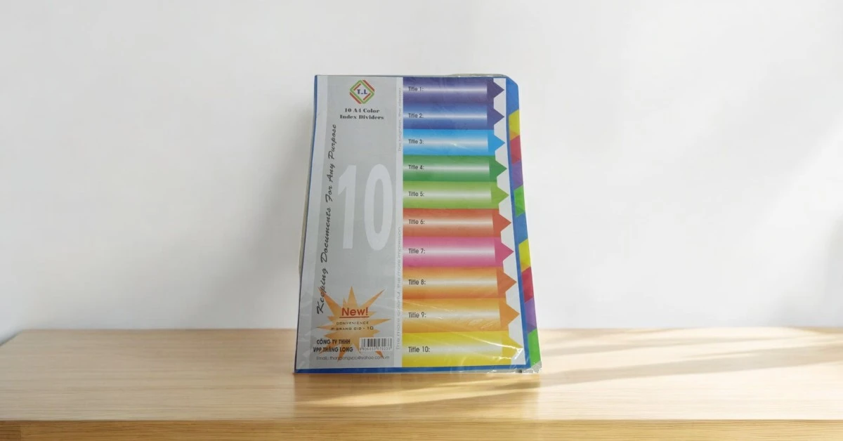 Bìa phân trang giấy 10 số Pgrand