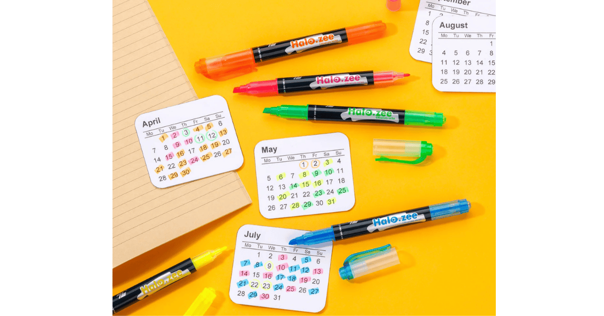 Bút dạ quang HL-03 xanh biển Thiên Long
