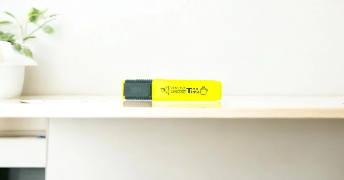 Bút dạ quang Mini-0502 Cenvava vàng