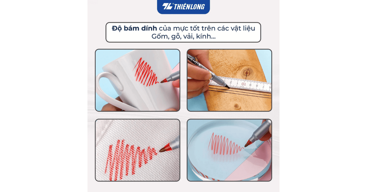 Bút lông dầu PM-04 đỏ CeeDee Thiên Long