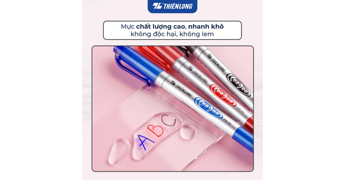 Bút lông dầu PM-04 xanh CeeDee Thiên Long