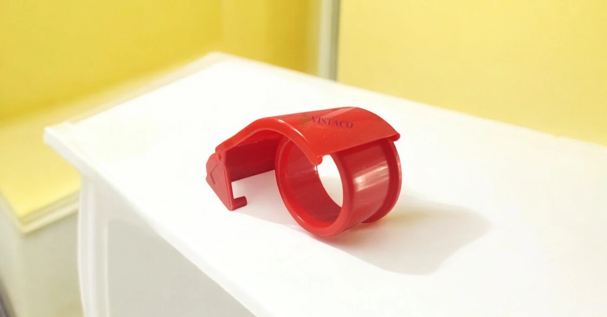 Cắt băng keo cầm tay 6cm Dân Hoa TD-D02 cam ( nhựa )