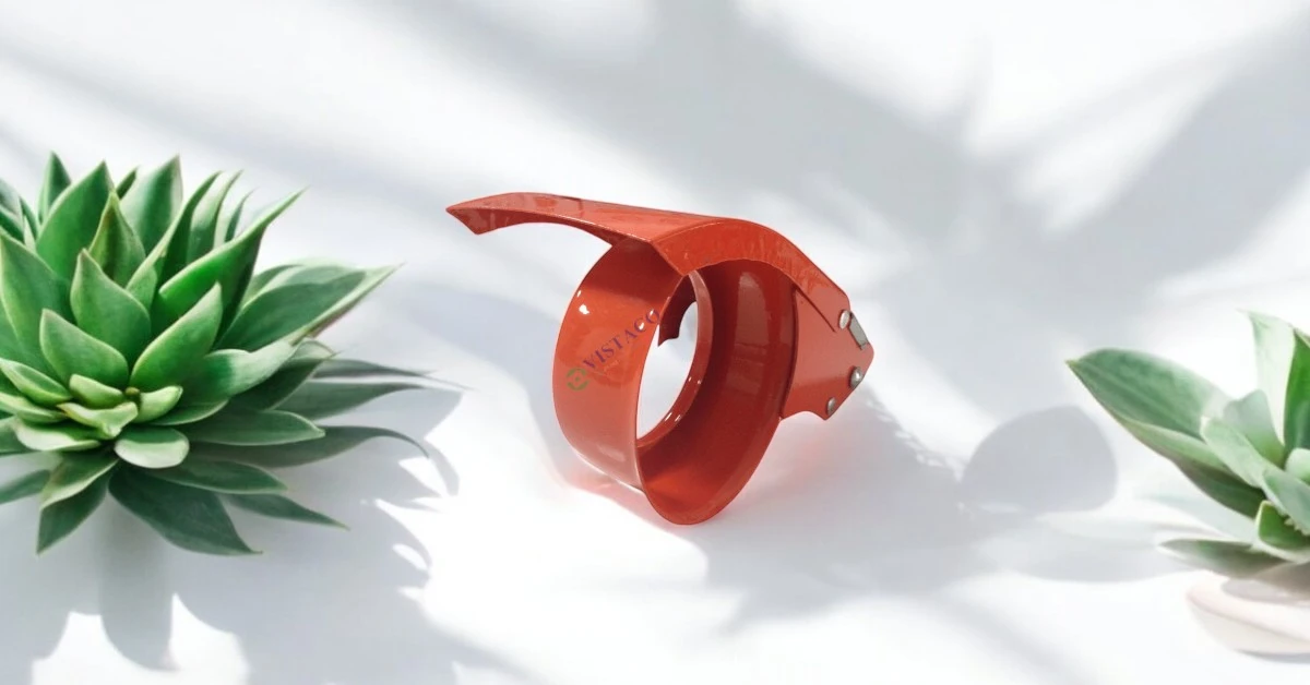 Cắt băng keo cầm tay 7cm Dân Hoa TD-D02 cam (sắt)