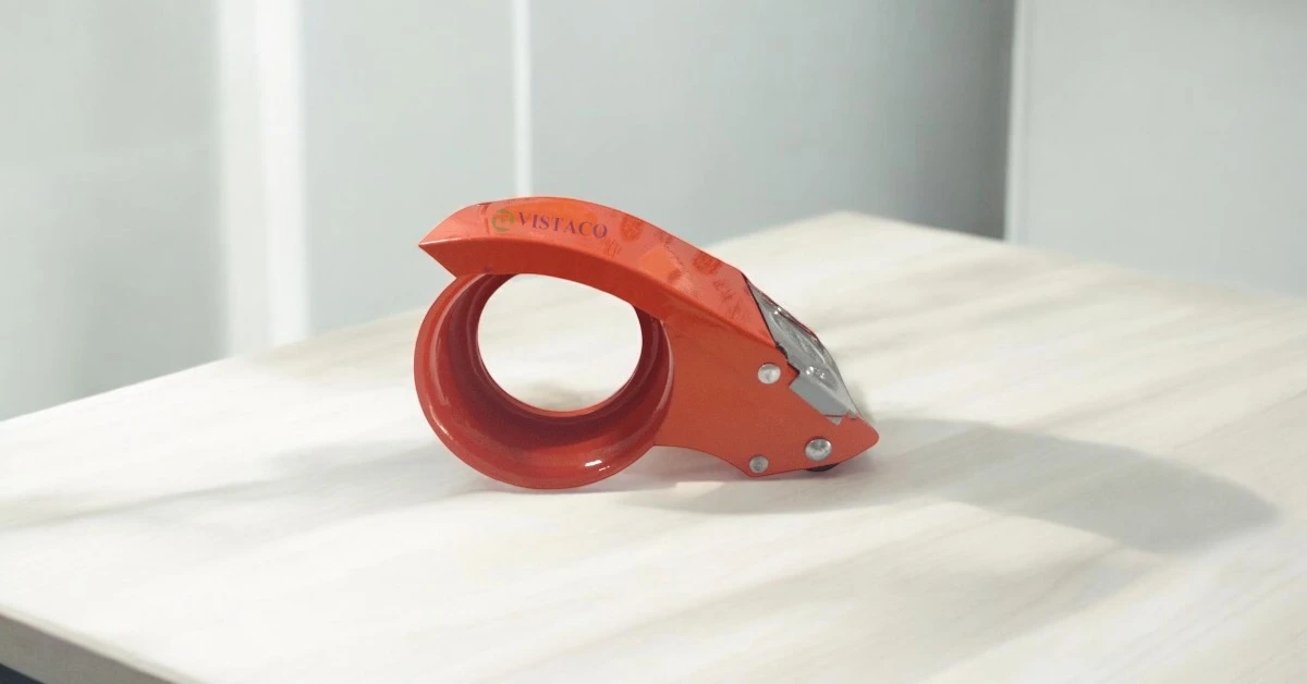 Cắt băng keo cầm tay 7cm Dân Hoa TD-D02 cam (sắt)