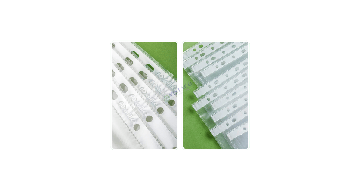 Bìa lá lỗ A4 FO-CS02 (0.03mm) Thiên Long 100 tờ/xấp