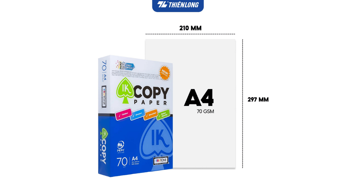 Giấy A4 70gsm IK Copy Thiên Long