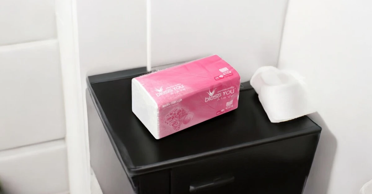Khăn giấy lụa rút 2 lớp Bless You Alavie - 250 tờ