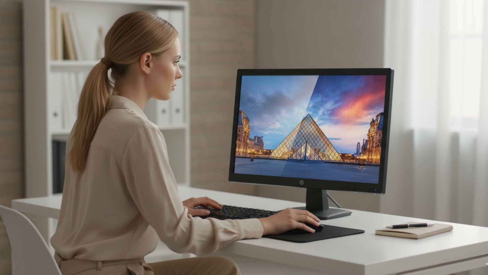 Màn hình HP P19V 18.5 inch 9TY84AA chính hãng