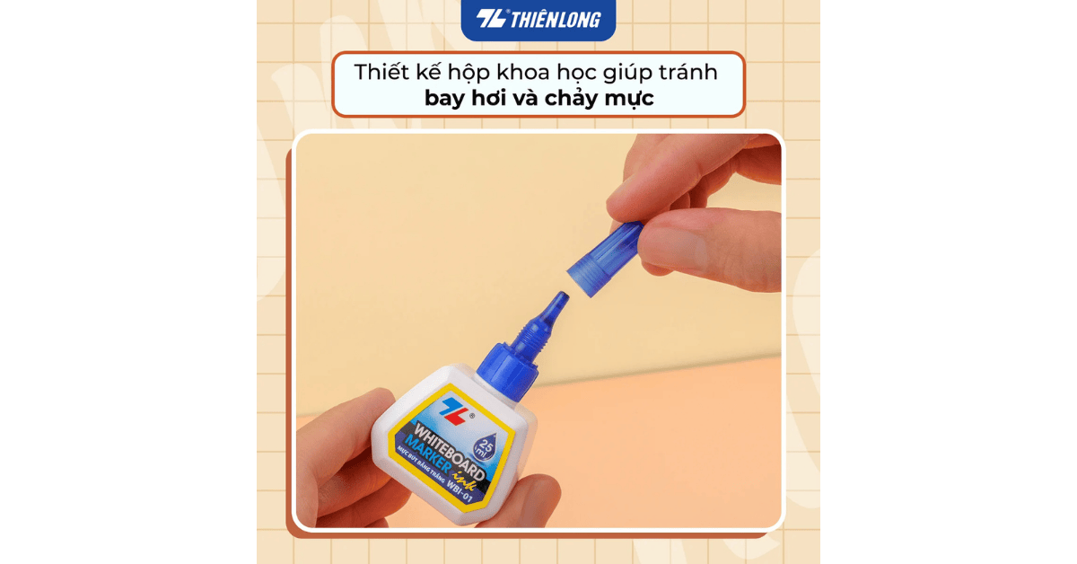 Mực bút lông bảng WBI-01 Xanh Thiên Long