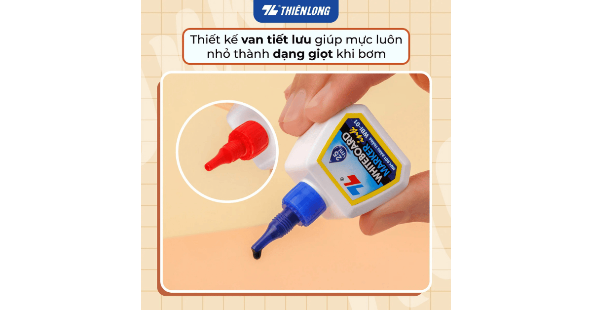 Mực bút lông bảng WBI-01 Xanh Thiên Long