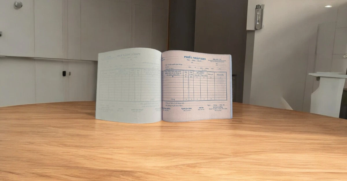 Phiếu nhập kho 2 liên A5