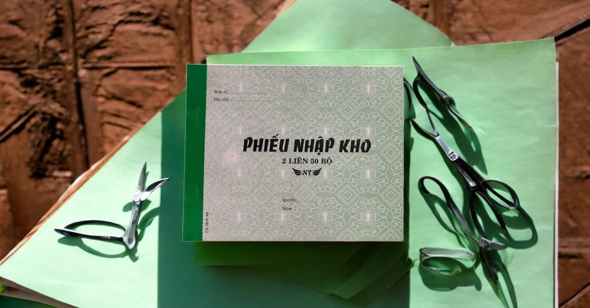 Phiếu nhập kho 2 liên A5