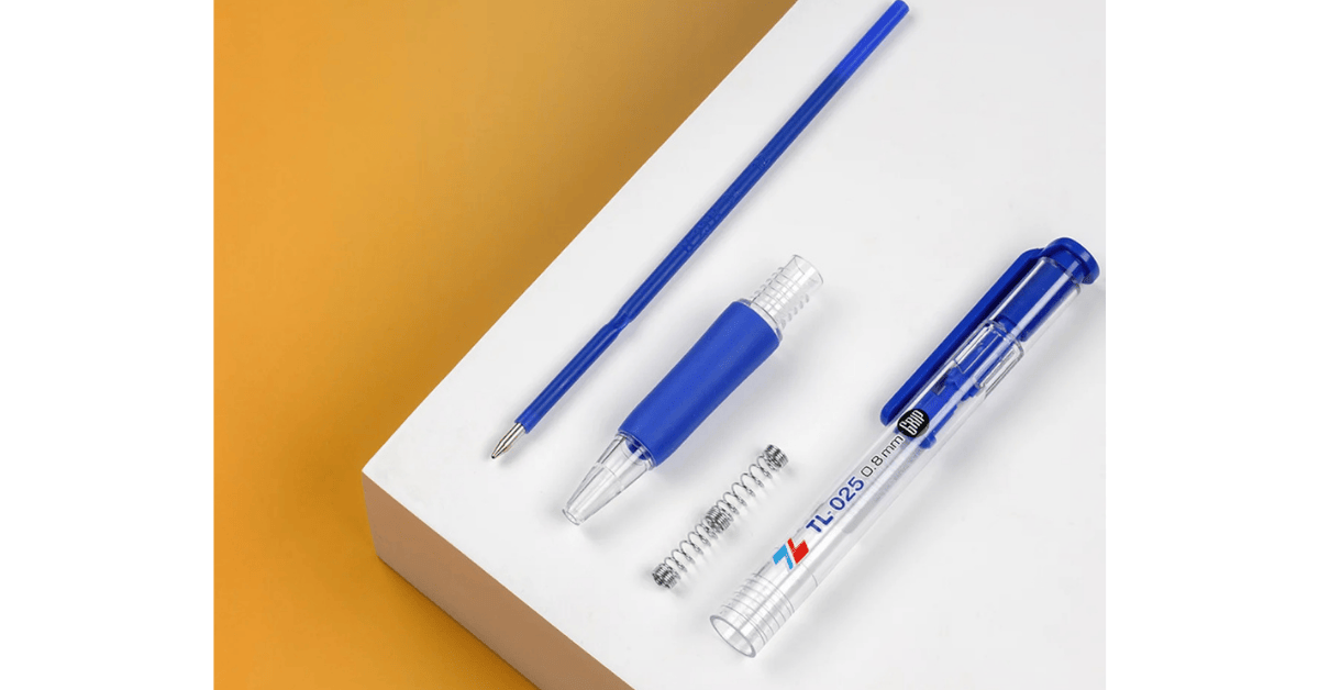 Bút bi TL025 Grip xanh Thiên Long