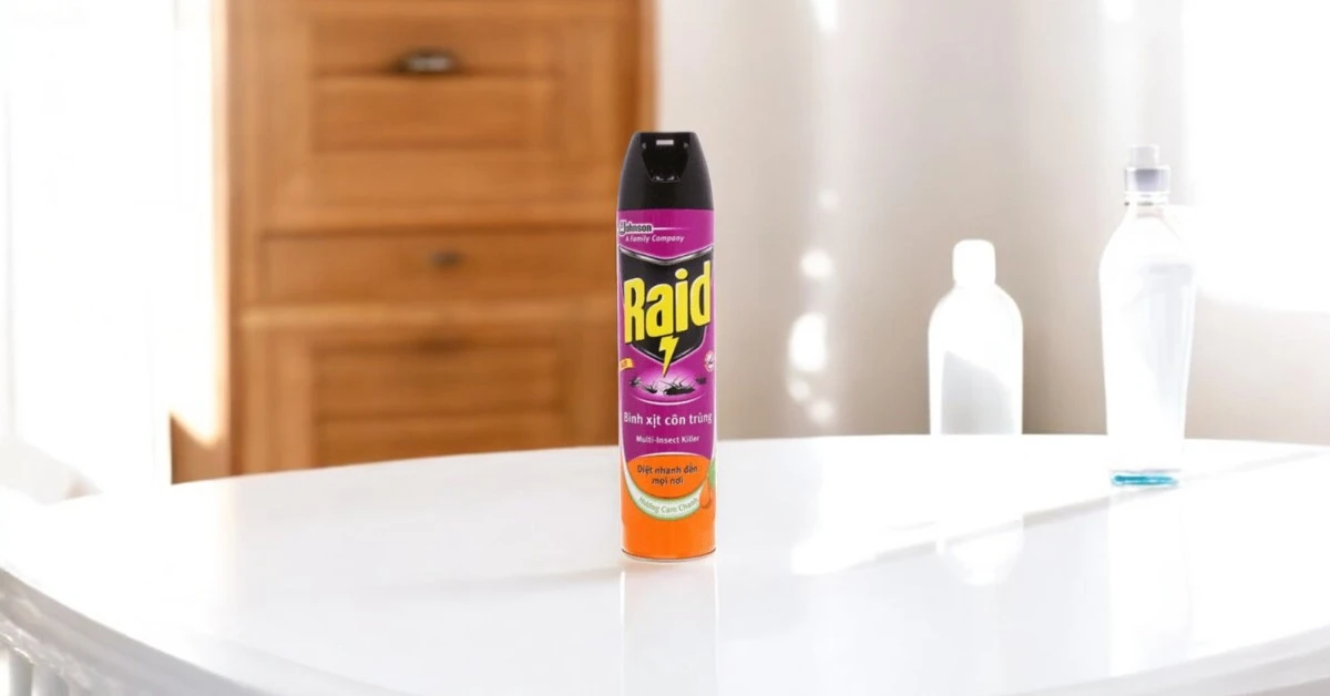Bình xịt côn trùng Raid 600ml