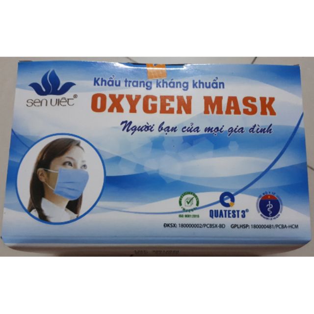 Khẩu trang y tế 4 lớp trắng ( Khẩu trang Oxygen Mask Trắng)