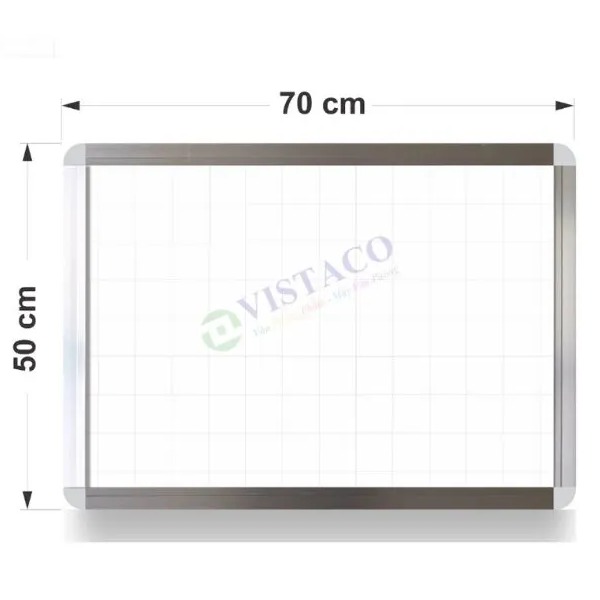 Bảng trắng Mica 50cm x 70cm cố định