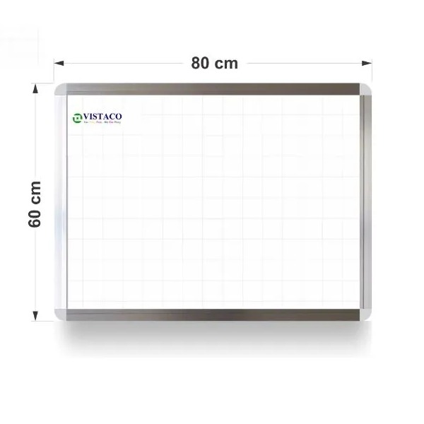 Bảng trắng Mica 60cm x 80cm cố định