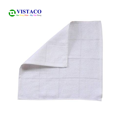 Khăn lau màu trắng 28cm*28cm ( K.TAY HL DET O 28*28CM*25G-L10 )