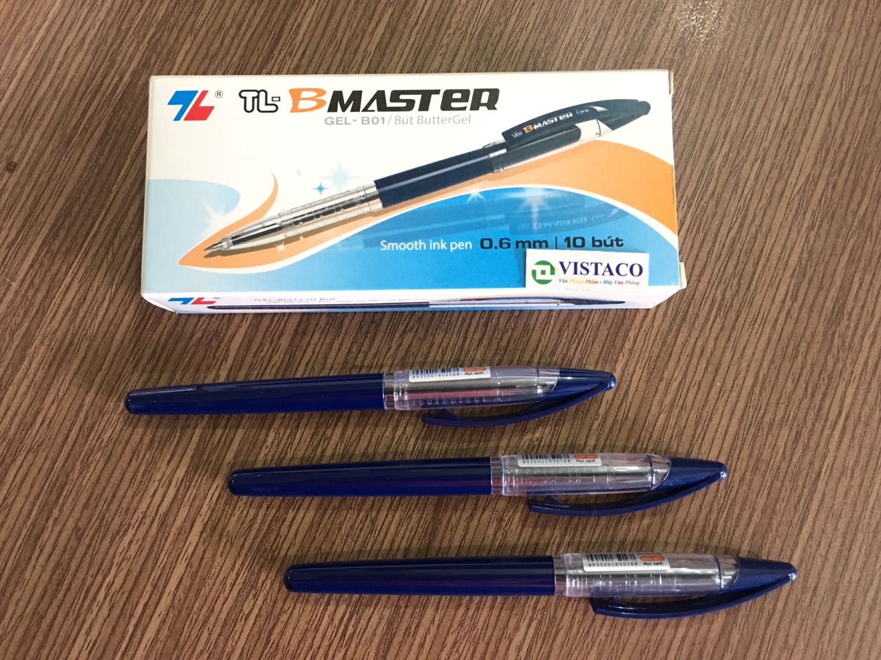 Bút Gel B-01  B.Master xanh Thiên Long hộp 10 ( Bút Gel B01)