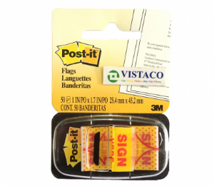 Giấy notes Sign here 3M  1x1.7 50 tờ/xấp