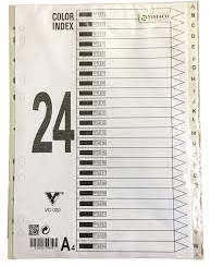 Bìa phân trang nhựa 24 số LD