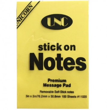 Giấy notes 3x2 UNC 100 tờ/xấp