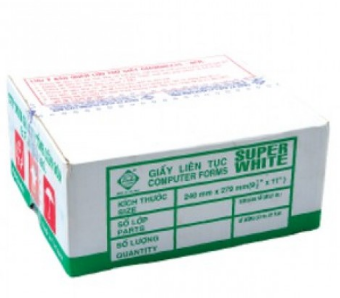 Giấy in liên tục 240x279 /2 - 3L (W,P) 1000 bộ x 3 liên