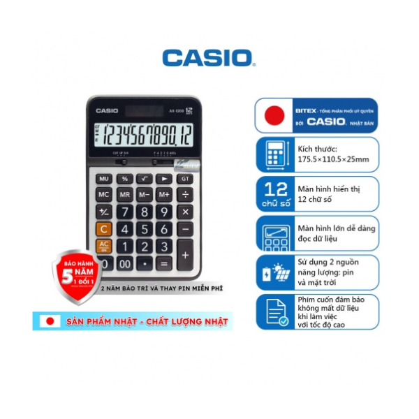 Máy tính Casio Chính hãng AX120B