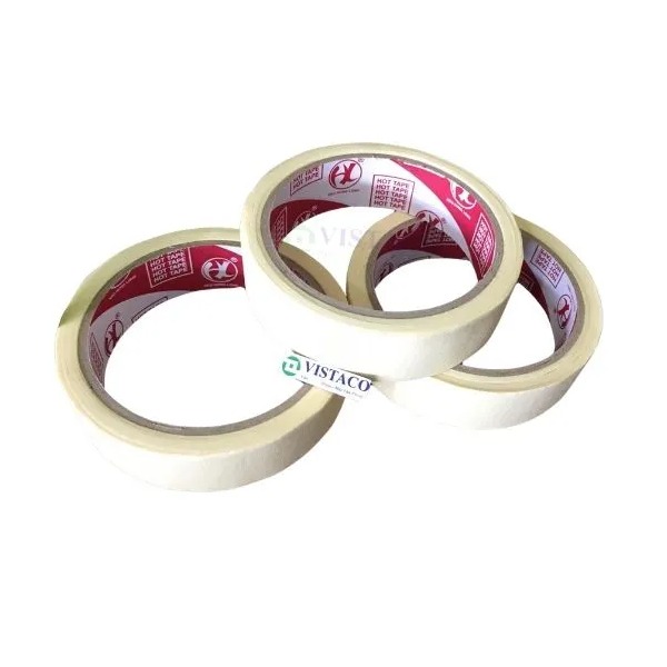 Băng keo giấy 2.4cm 18Yard ( Băng Keo Giấy Nhăn 24mm)