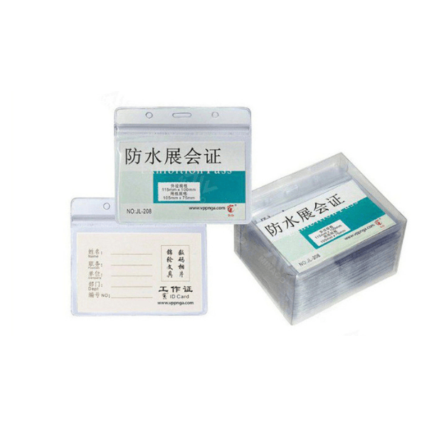 Bao thẻ dẻo ngang 3 lỗ ( Bảng tên )