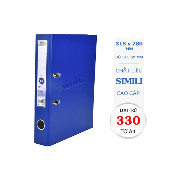 Bìa còng 50mm A4 FO-BC11 xanh 1 mặt si Thiên Long