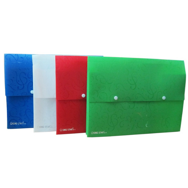 Bìa 2 nút nhựa cứng Kingstar