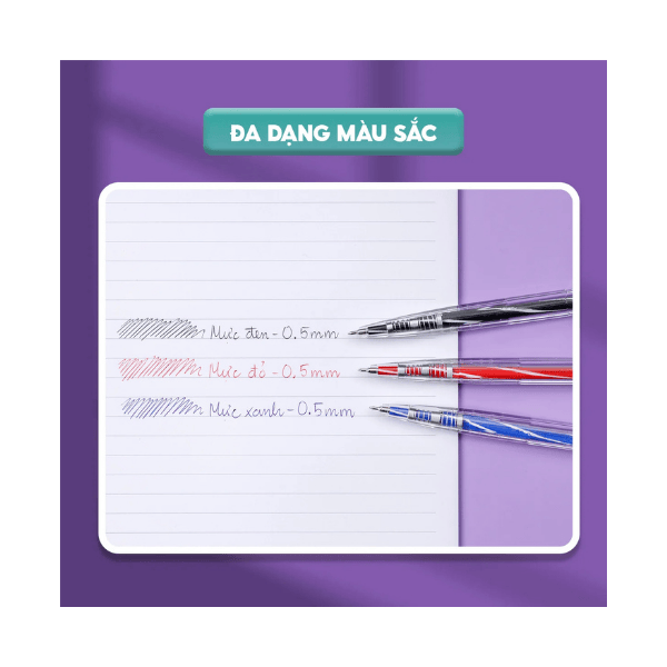 Bút bi FO-03 đen Flexoffice